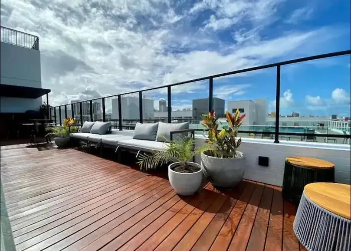 Flat Getone A 20M Da Praia Caribessa